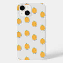 Pumpkins on  grey
