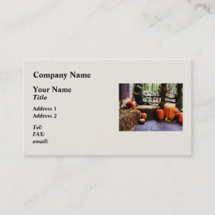 Pumpkins on Porch Business Card