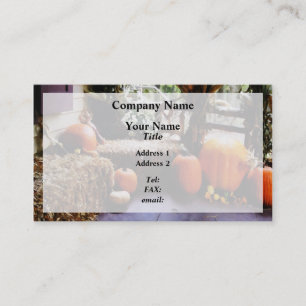 Pumpkins on Porch Business Card