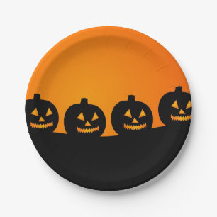 Pumpkins Paper Plate