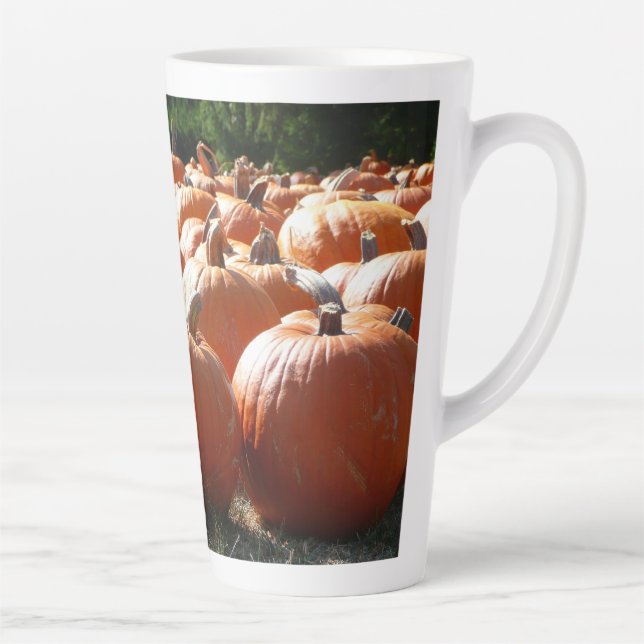 Pumpkins Photo for Fall, Halloween or Thanksgiving Latte Mug (Right)