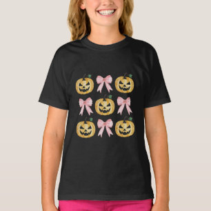 Pumpkins & Pink Bows T-Shirt