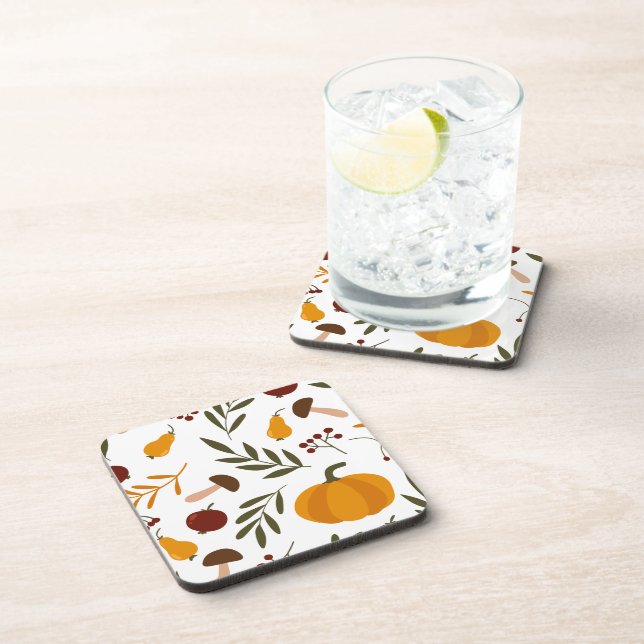 Pumpkins, Pomegranates, and Pears Coaster (Right Side)