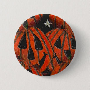 Pumpkins, Pumpkins Everywhere - Halloween button