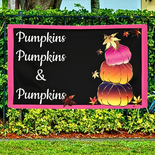 Pumpkins & Pumpkins Gradient, Gold, & Foil Texture Banner (Creator Uploaded)