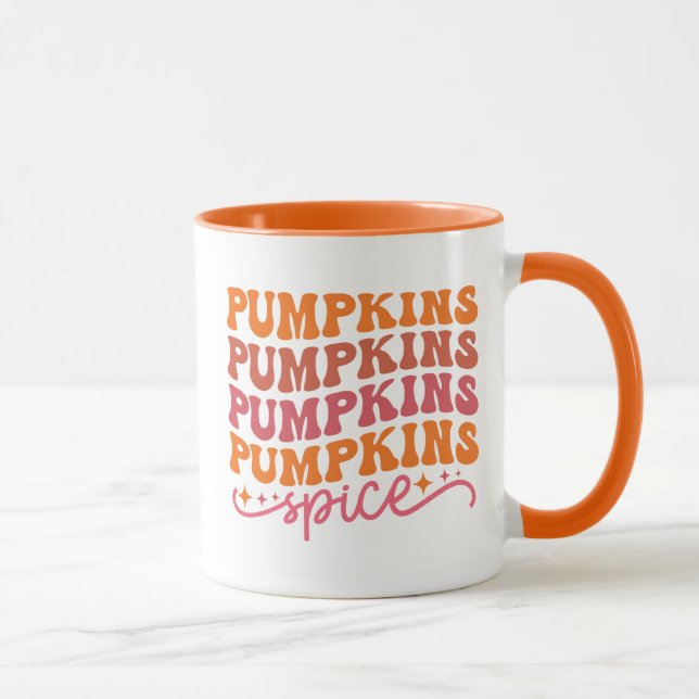 Pumpkins Pumpkins Pumpkins Pumpkins Spice Mug (Right)