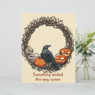 Pumpkins & Raven Wreath Halloween Scrapbook