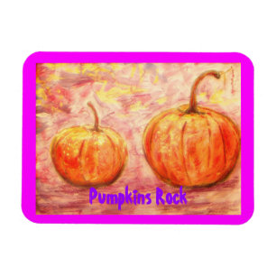Pumpkins Rock Magnet