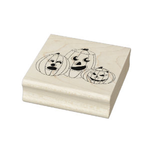 Pumpkins Rubber Stamp