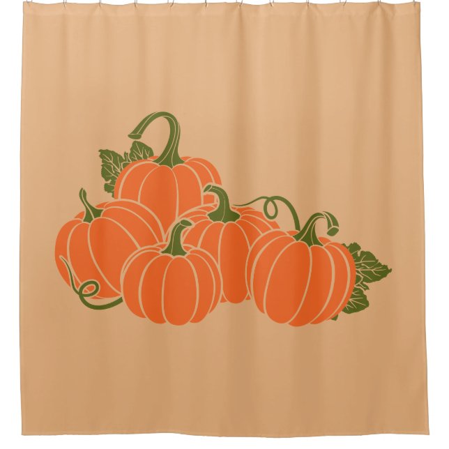 Pumpkins Shower Curtain (Front)