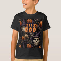 Pumpkins Skulls Flowers Little Boo Family Matching