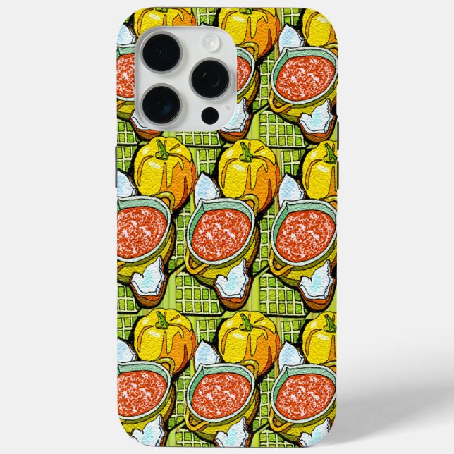 Pumpkins & Soup Pattern Autumn Halloween Case-Mate iPhone Case (Back)