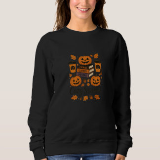 Pumpkins & Spooky Books – Halloween Space Art Sweatshirt