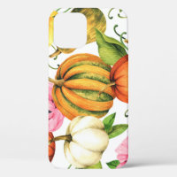 Pumpkins Sunflowers: Watercolor Pattern Design
