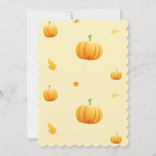 pumpkins thanksgiving wedding invitations