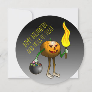 Pumpkins Trick or Treat Card