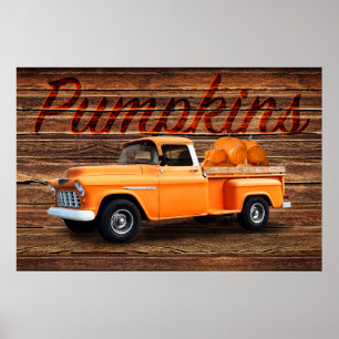 Pumpkins Truck, Poster