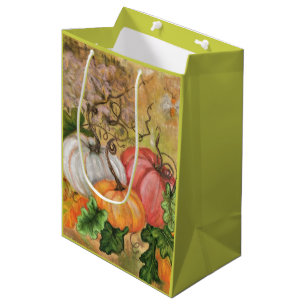 Pumpkins - Watercolor Art Medium Gift Bag