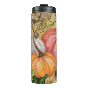 Pumpkins - Watercolor Art Thermal Tumbler