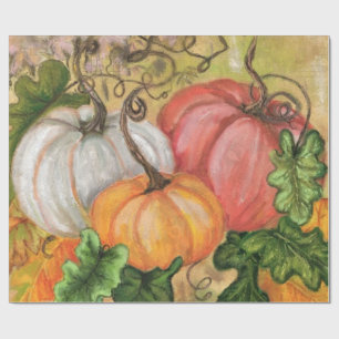 Pumpkins - Watercolor Art Wrapping Paper