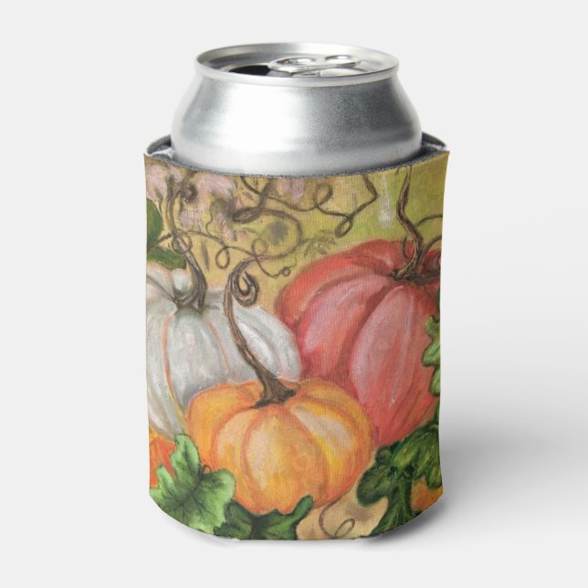 Pumpkins - Watercolor Can Cooler (Can Front)
