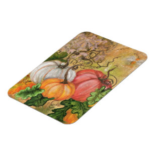 Pumpkins - Watercolor Magnet