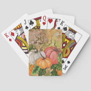 Pumpkins - Watercolor Playing Cards