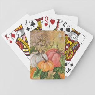 Pumpkins - Watercolor Playing Cards