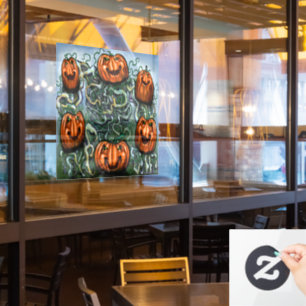 Pumpkins Window Cling