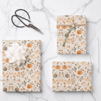 PUMPKINS WRAPPING PAPER SHEET