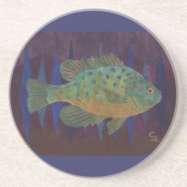 Pumpkinseed Sunfish Coaster (Front)