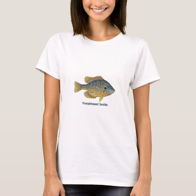 Pumpkinseed Sunfish (titled) T-Shirt (Front)