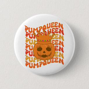 PumpQueen Halloween Couple Matching Costume   6 Cm Round Badge