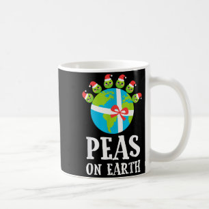 Pun Christmas Sayings Peas On Earth Funny Xmas Gif Coffee Mug