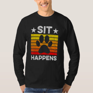 Pun Happens Animal Paw Pet Owner Dog Cat Whispere T-Shirt