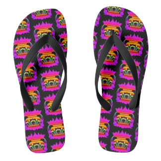 Pun kalasa Sri Lanka traditional pot of prosperity Flip Flops