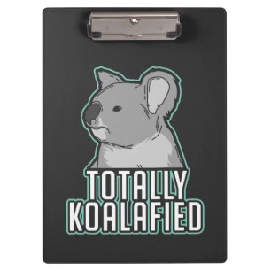 Pun - Totally Koalafied Clipboard
