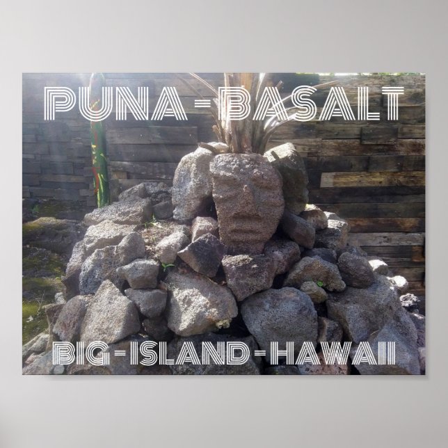 PUNA BASALT BIG ISLAND HAWAII POSTER (Front)
