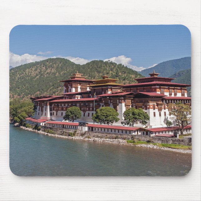 Punakha Dzong in Bhutan Mouse Mat (Front)