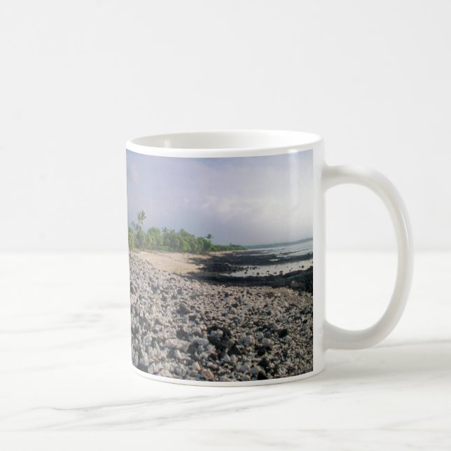 Punaluʻu Black Sand Beach Hawaii Big Island Coffee Mug (Right)