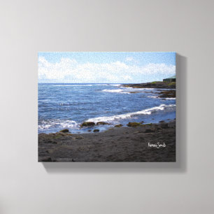 Punalu'u Black Sand Beach Hawaii Canvas Print