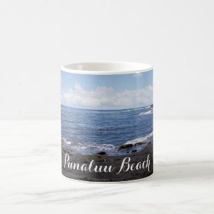 Punalu'u Black Sand Beach Hawaii Coffee Mug