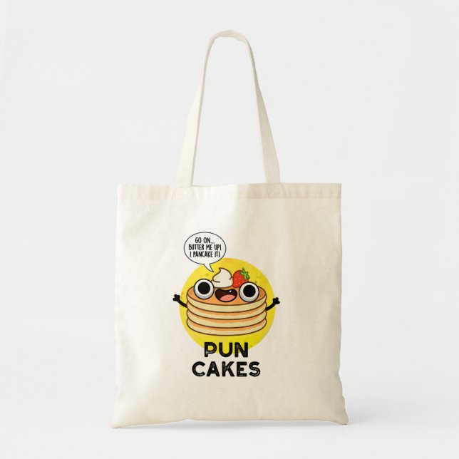 Puncakes Funny Pancake Pun  Tote Bag (Front)