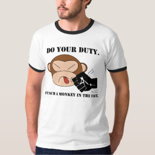 Punch A Monkey In The Face T-Shirt