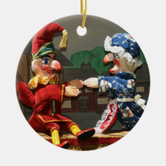 Punch and Judy Ceramic Tree Decoration