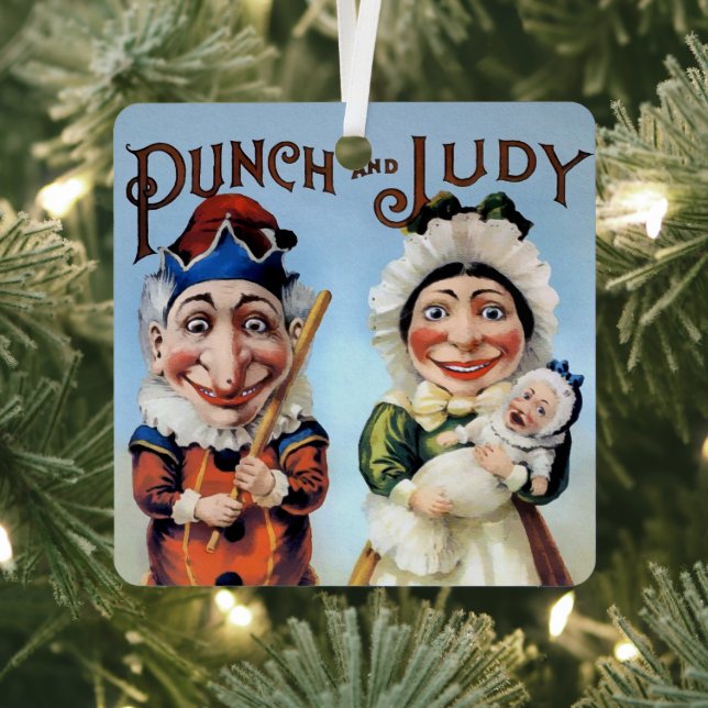 Punch and Judy Christmas Ornament (Insitu)