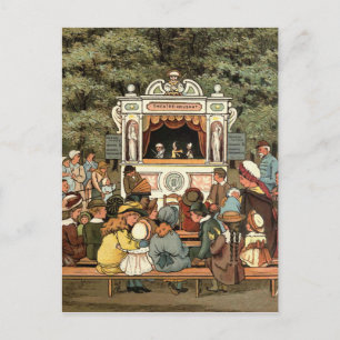 Punch and Judy Puppet Show" Postcard