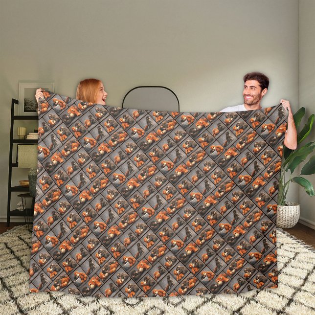 Punch Baby Monkey Fleece Blanket (Creator Uploaded)