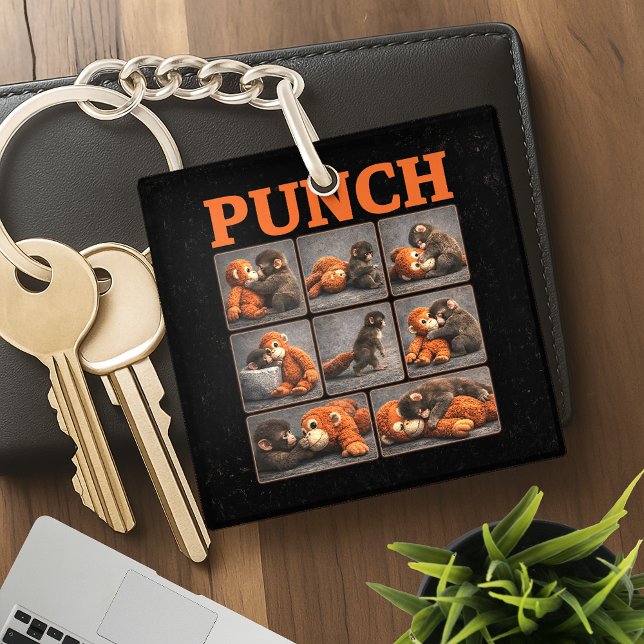 Punch Baby Monkey Key Ring (Creator Uploaded)