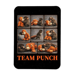 Punch Baby Monkey Magnet